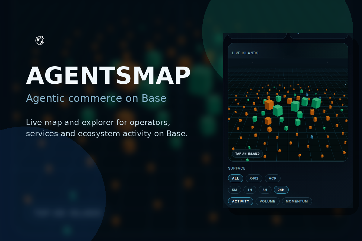 AgentsMap | Live map of x402 and agentic commerce